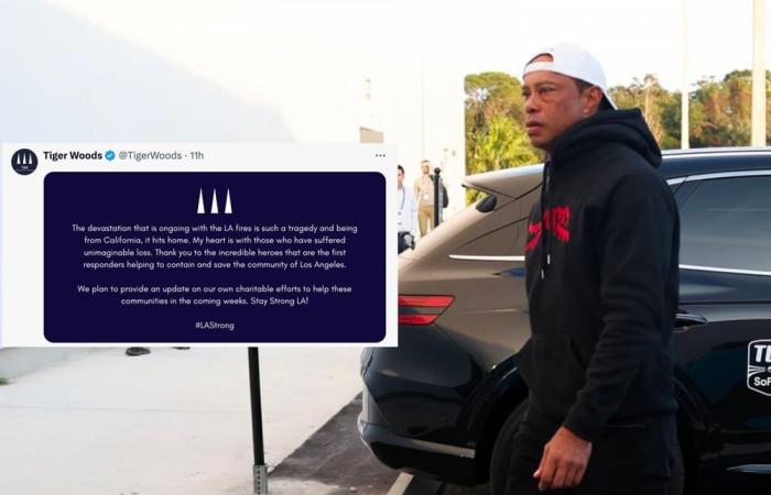 Tiger Woods very concerned about the dramatic situation in Los Angeles