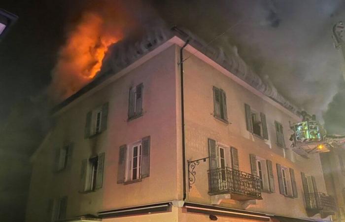 Fire in the center of Visp: more than 20 residents evacuated