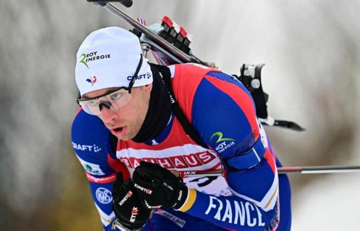 Emilien Claude finishes second in the Ruhpolding individual