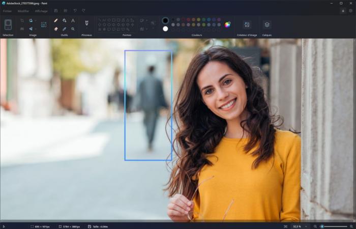 Paint finally has a magic eraser to remove distracting elements in a photo