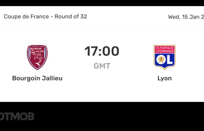 Bourgoin Jallieu vs Lyon – live score, predicted lineups and H2H stats