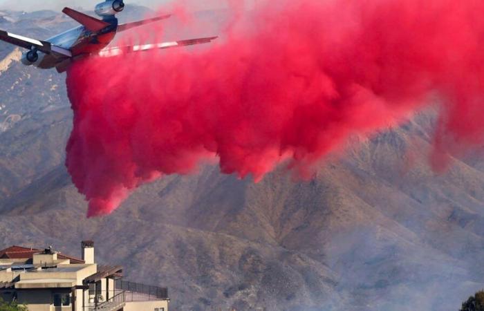 Fires: What is this fluorescent pink liquid dropped on the Los Angeles fires?