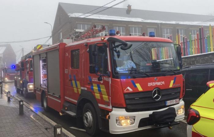 A fire broke out at the Aubel Free School