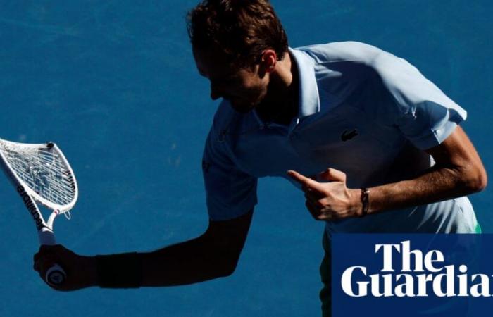 Australian Open: Rublev crashes out as Medvedev smashes camera but wins | Australian Open 2025