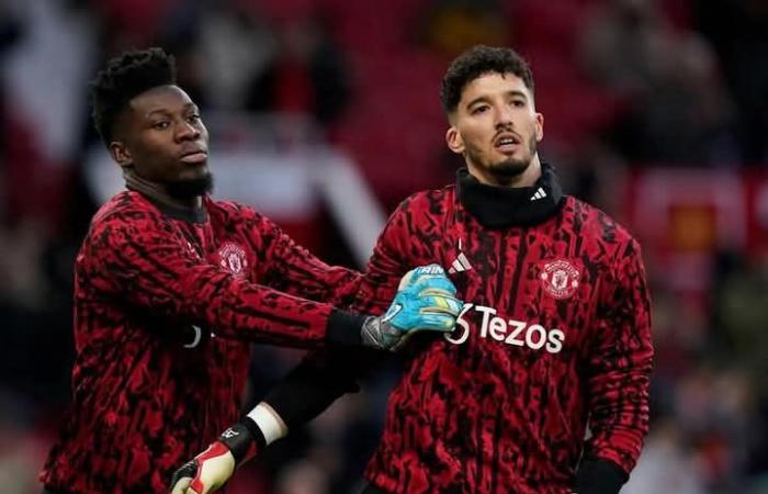 Manchester United: André Onana congratulates Bayındır after his performance against Arsenal in the FA Cup