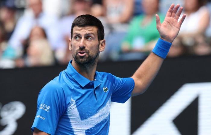 Novak Djokovic fights with chair umpire after floodlights turned on Rod Laver Arena, second round match against Jaime Faria