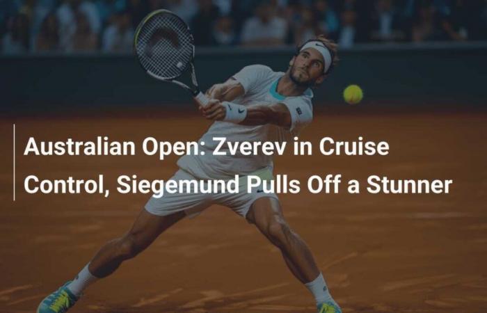 Australian Open: Zverev in autopilot mode, Siegemund achieves a feat