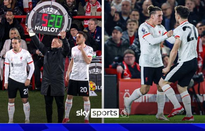 Nottingham Forest 1-1 Liverpool: Diogo Jota equalised with first touch but Chris Wood goal takes Forest second | Football News