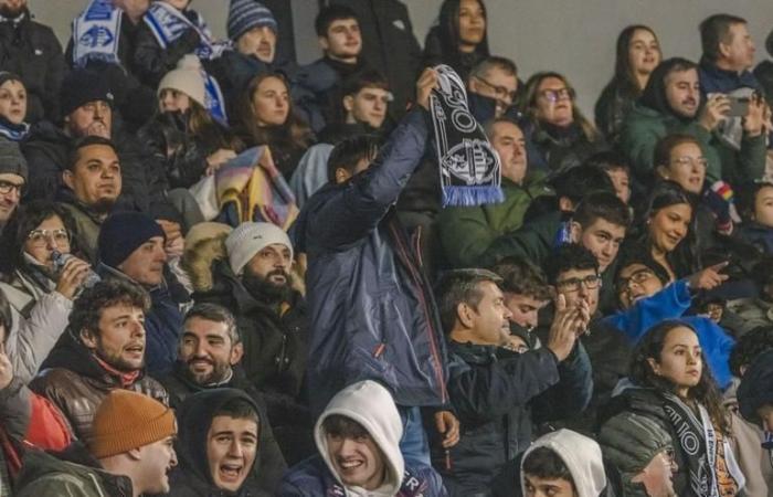 Big night for a bundled up Ourense CF