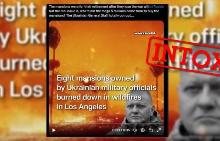 No, eight Ukrainian generals’ mansions did not burn in the Los Angeles fires