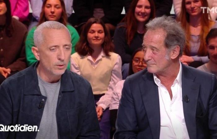 Gad Elmaleh pins Vincent Lindon in Quotidien, and for good reason…