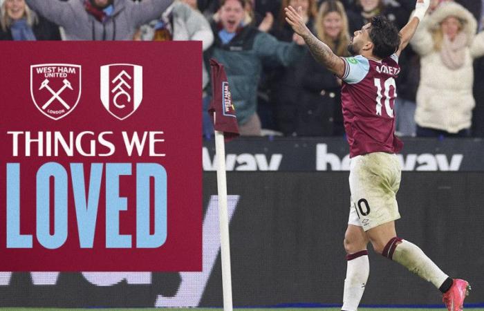 Four things we loved as West Ham United beat Fulham!