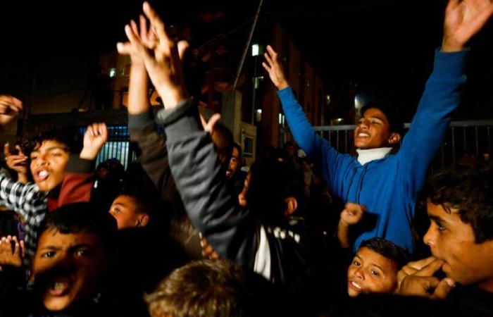 scenes of jubilation in Gaza, awaiting formalization of the ceasefire agreement