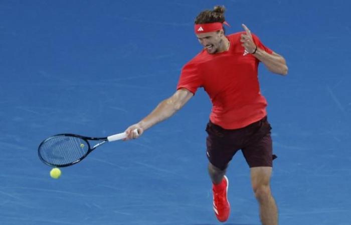 Alexander Zverev in the third round of the Australian Open after his victory against Pedro Martinez