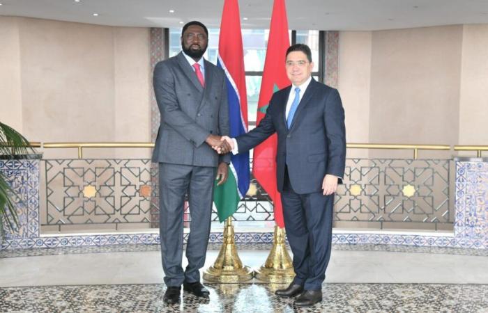 Bourita receives the Gambian Minister of Foreign Affairs, carrying a written message from the President of the Gambia to HM the King