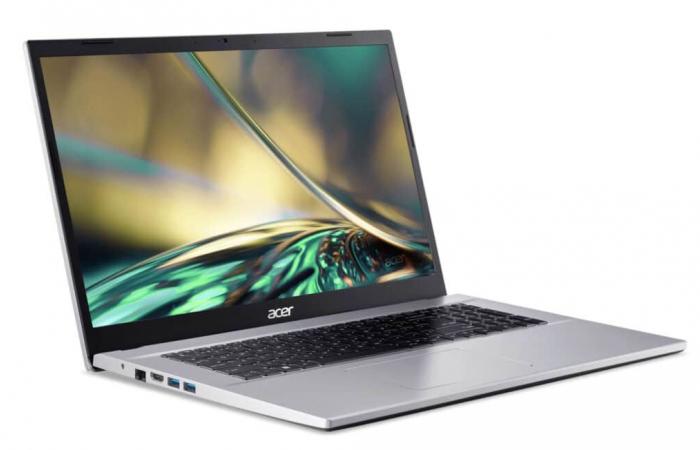 Sales €549 Acer Aspire 3 A317-54-50FQ, inexpensive laptop PC Silver large format 17″ IPS Full HD under Intel Core i5 efficient in everyday use with Ethernet