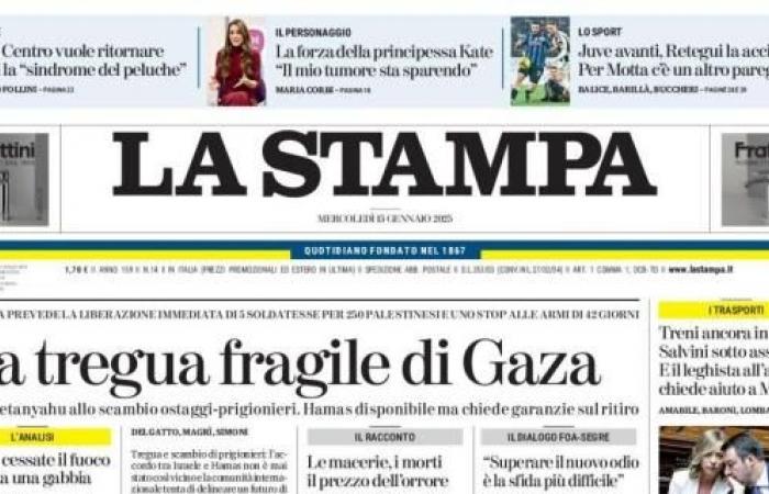 La Stampa headlines: “Juve ahead, Retegui takes it back. Another draw for Motta”