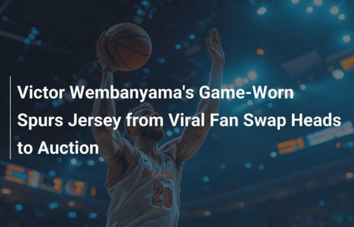 Victor Wembanyama’s Jersey Worn in Viral Exchange with Fan at Auction