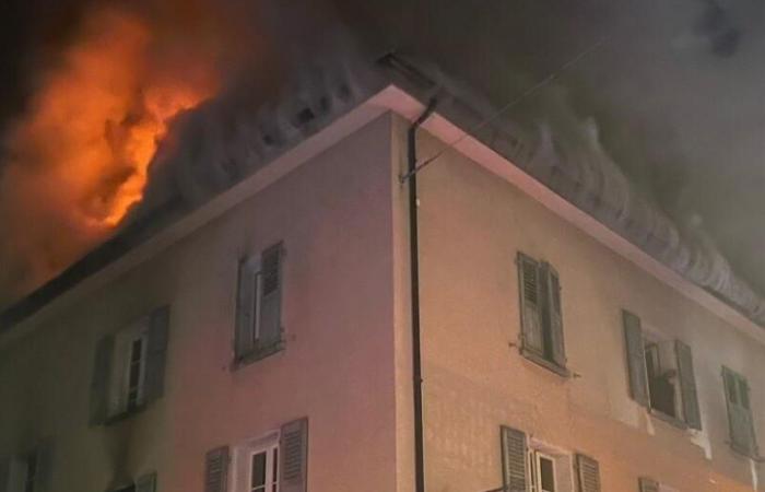 Visp: two people hospitalized after a fire