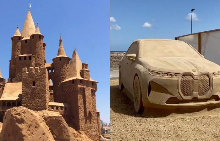 The monumental sand sculptures of the artist Leonardo Ugolini (20 photos)