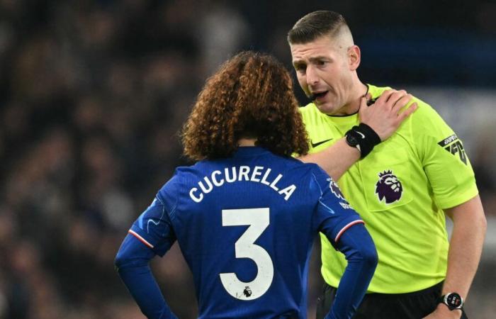 Premier League history at Chelsea! Referee REFUSED to send off Bournemouth’s David Brooks for Marc Cucurella clash despite VAR intervention in major first