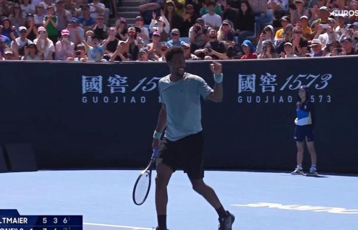 Match point of Gaël Monfils, winner 7-5, 6-3, 7-6 against Daniel Altmaier in the 2nd round of the Australian Open in video – Tennis Video