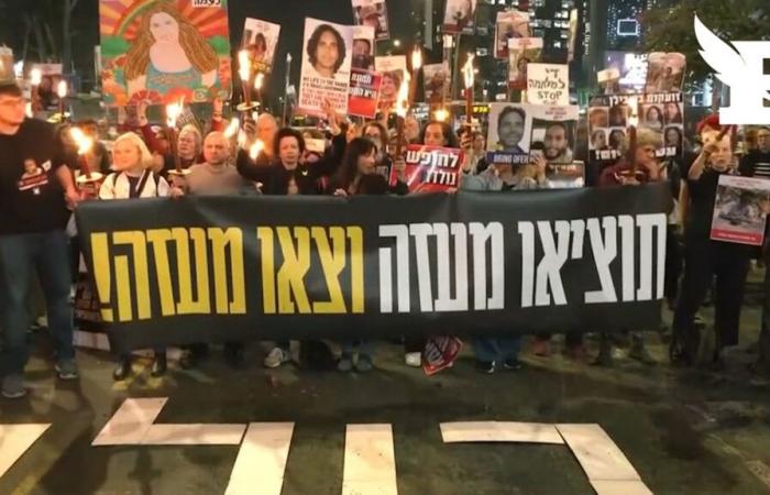 Families of hostages celebrate in Tel Aviv after Hamas-Israel ceasefire deal announced