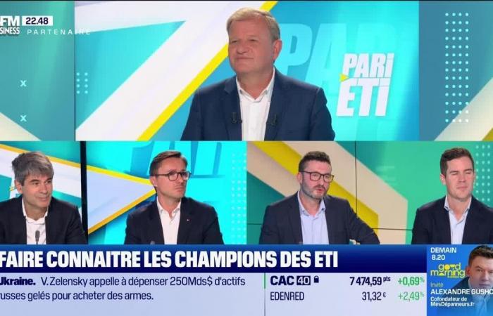 ETI bet: Patrice Bégay receives Cyrille Barthelemy (Intrinsec), François Joubert (OHM Energie), Bertrand Chabanne (BEG), and Axel Mazerolles (Tested4you)