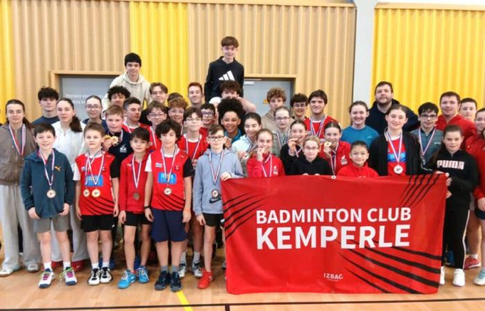 Out of the 29 finals at Finistère Jeunes, BC Kemperlé was represented…. 28 times – quimperle – badminton