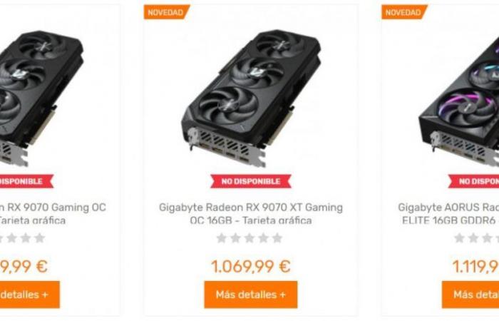 GIGABYTE RX 9070 and RX 9070 XT in the wild, from 889.99 euros – Cowcotland