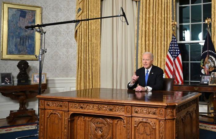 Biden’s poignant farewell dwells on his fears for the country he loves