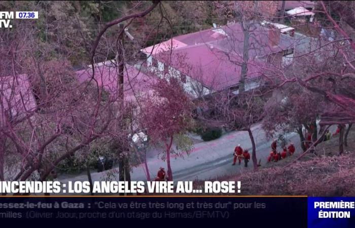 a retardant product covers houses and worries some residents