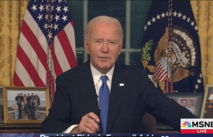 Biden does not spare Trump and warns of “the oligarchy taking shape” in his last speech as president