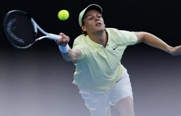 Jannik Sinner jostled by Tristan Schoolkate but qualified for the third round of the Australian Open