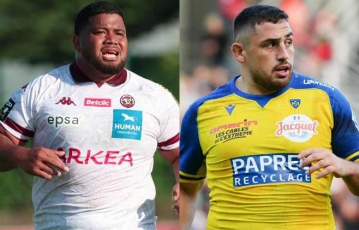 Taufa (Bordeaux) and Akhaladze (Clermont), suspended three and four weeks (Rugby)