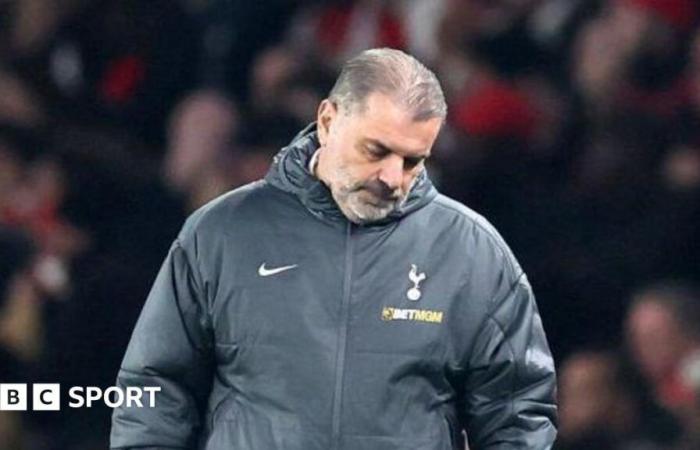 Ange Postecoglou on ‘thin ice’ at Tottenham after ‘unacceptable’ loss