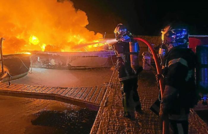 In Ille-et-Vilaine, a man missing after a violent fire in a marina