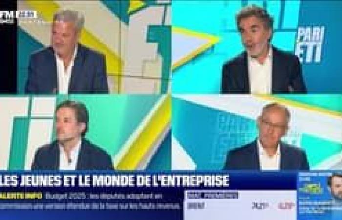 ETI bet: Patrice Bégay receives Cyrille Barthelemy (Intrinsec), François Joubert (OHM Energie), Bertrand Chabanne (BEG), and Axel Mazerolles (Tested4you)