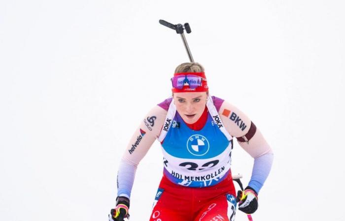 Biathlon: first career podium for Baserga