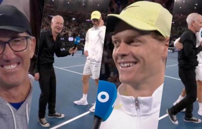 Sinner-McEnroe, the scene at the end of the match goes viral: “You and me…”