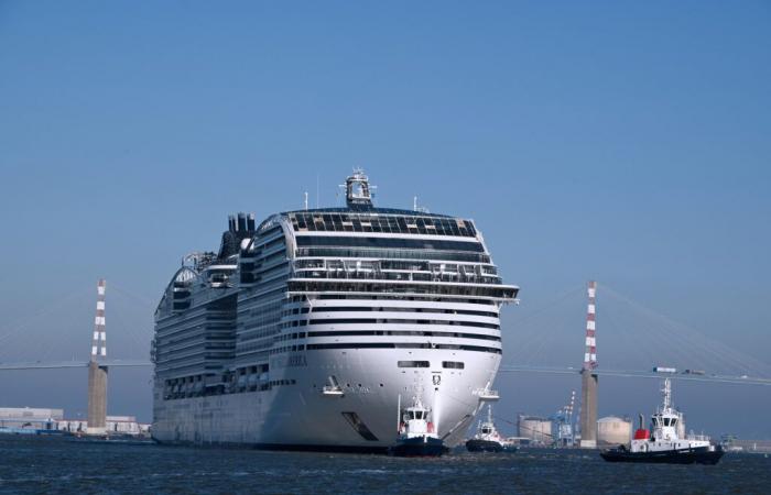 Atlantic shipyards: the MSC World America liner sets off again for sea trials