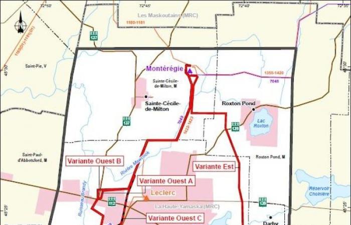 here is the route which will cross Granby