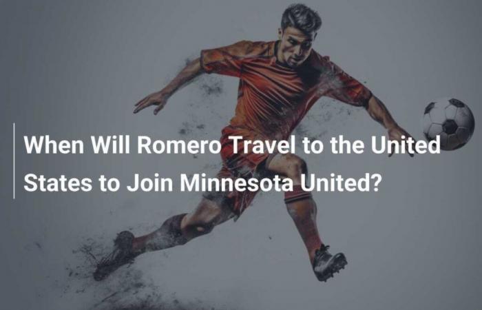 When will Romero travel to the United States to join Minnesota United?