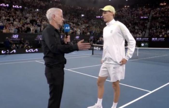 Unusual, Australian Open > Sinner to McEnroe during the on-court interview: “We can say that you and I are not very different… I think we’ll stop there”