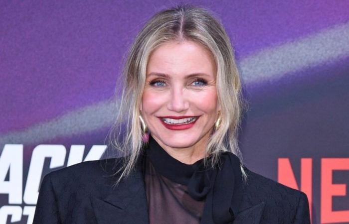 Cameron Diaz: for her return to the red carpet, the actress causes a sensation in a transparent black look