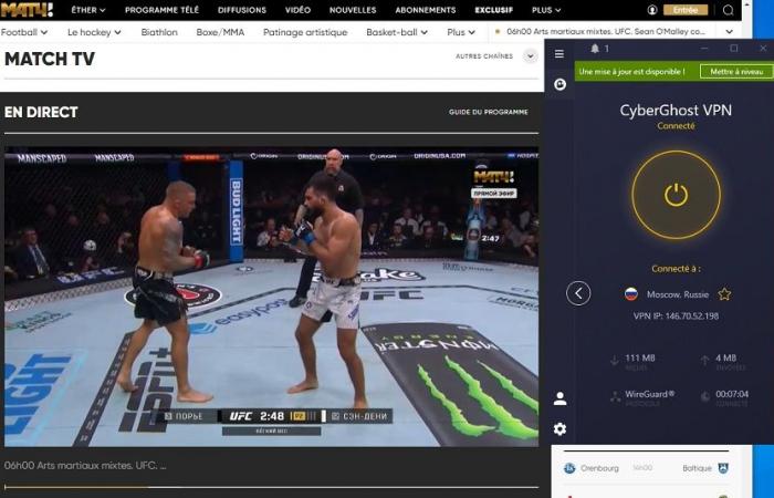 Free TV channel where to watch the UFC in streaming