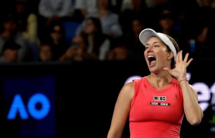 Danielle Collins shocked the crowd after her victory over Destanee Aiava at the Australian Open