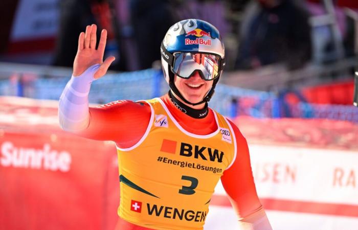 ‘So many emotions’: von Allmen wins Wengen Super G for first World Cup victory