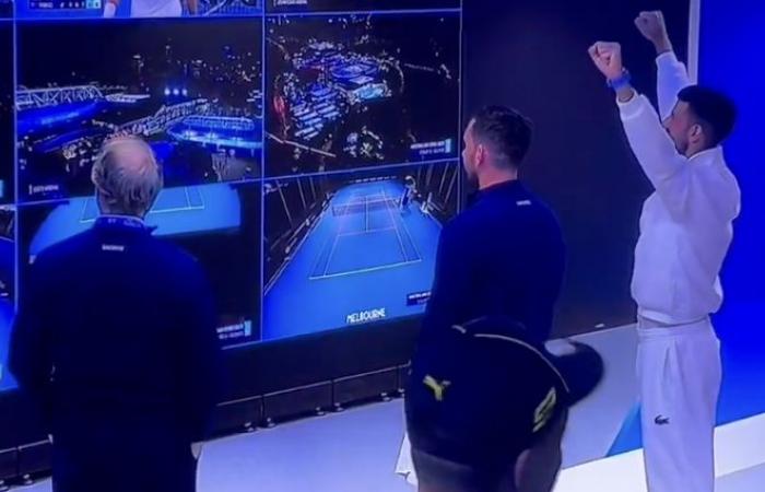 Australian Open, Videos > Djokovic’s brilliant reaction after Danilovic’s victory against Pegula