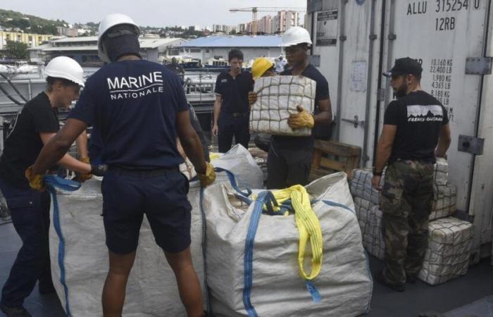 Nine tons of cocaine seized by the Armed Forces in the Antilles off the coast of Martinique